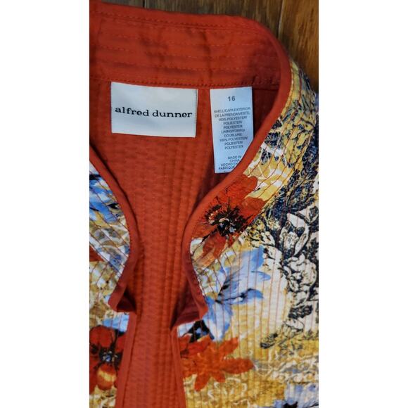 Alfred Dunner (Size 16) Floral Reversible Multicolor Jacket - Picture 5 of 11